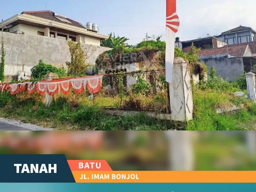 Harga Turun Dijual Tanah Siap Bangun di Jl Imam Bonjol Kota Batu