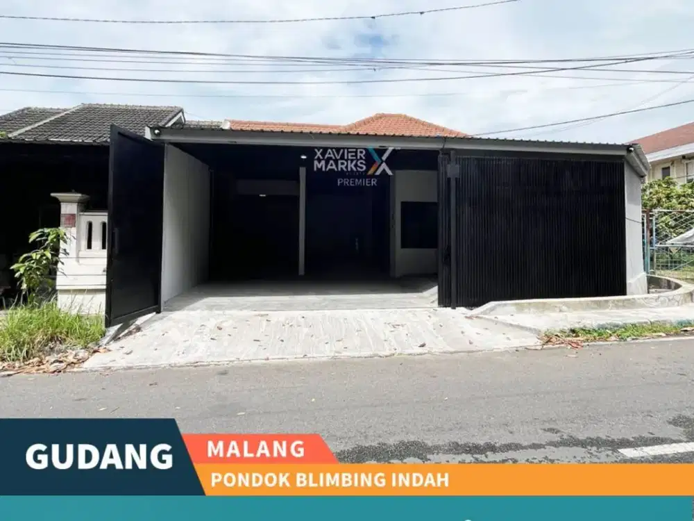 Disewakan Gudang Baru Selesai Renovasi Poros jalan PBI Araya Malang