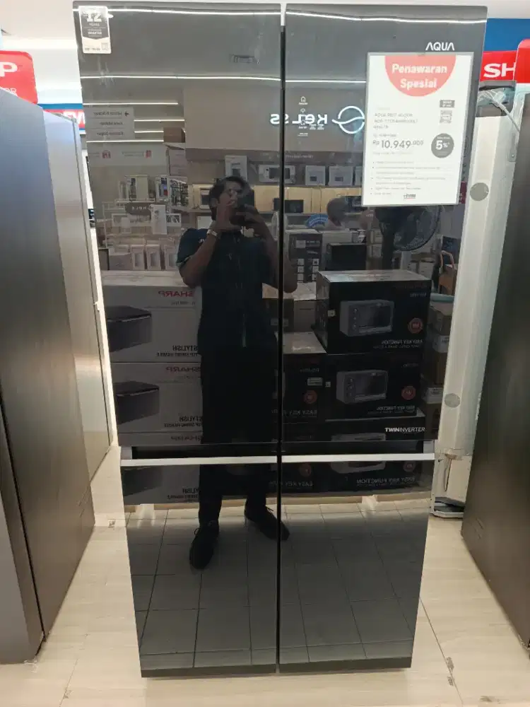 AQUA REFF 4DOOR AQR-TTD546RBG(BK)456LTR