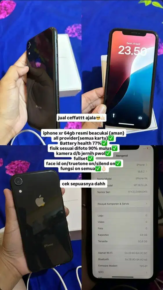handphone iphone XR 64GB
