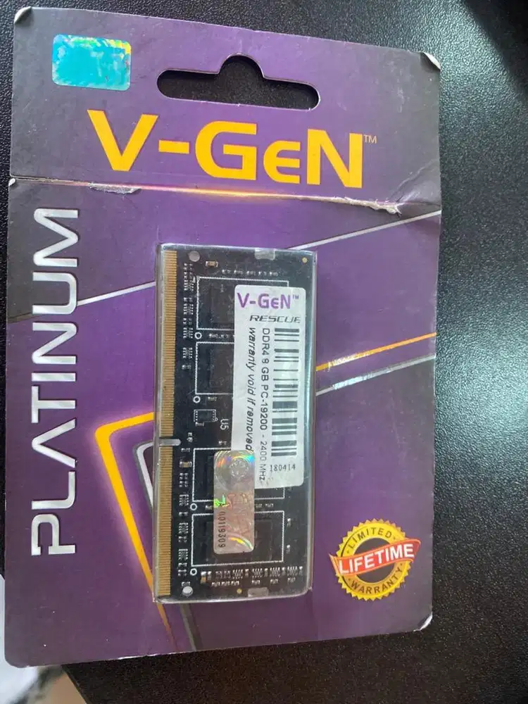sodimm ddr4 8 gb vgen rescue 2400 mhz bekas normal