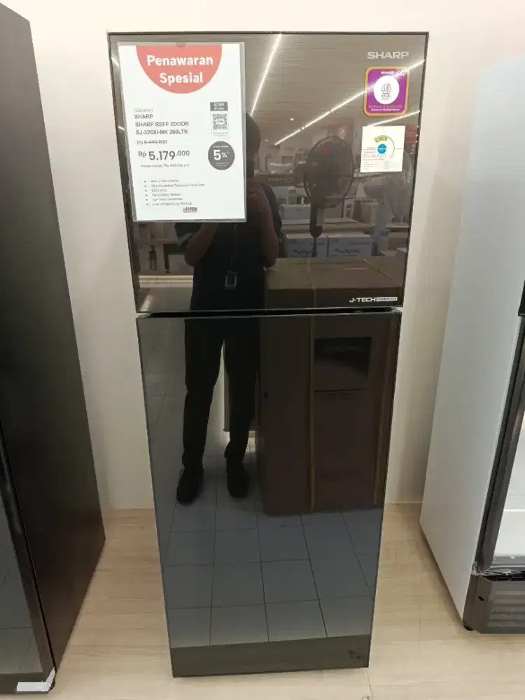 SHARP REFF 2DOOR SJ-326XI-MK 260L