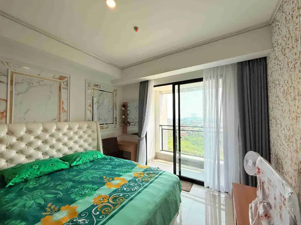 apartemen saffon hunian nyaman fasilitas lengkap hanya 3enit ke exsit tol