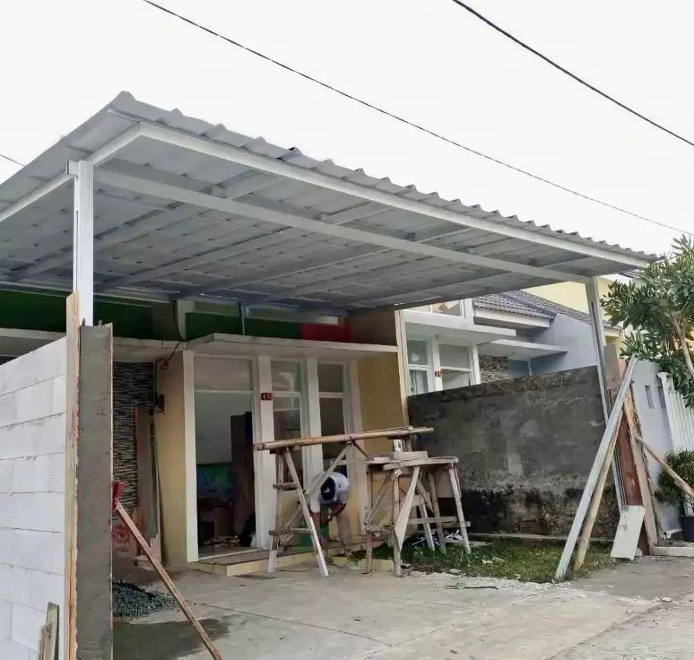 Pasang kanopi baja ringan