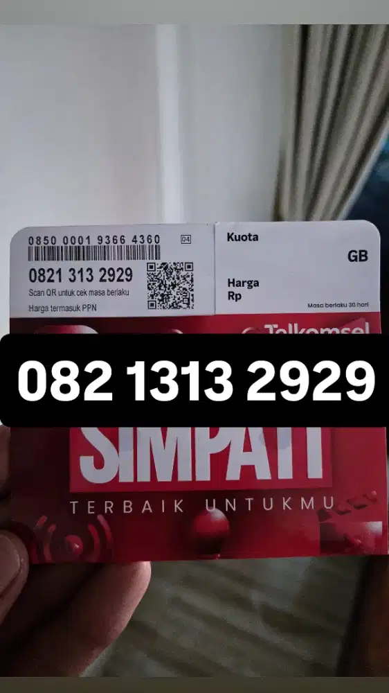 Nomor Cantik Telkomsel simPATI 11 Digit Super Rapi 1313 2929
