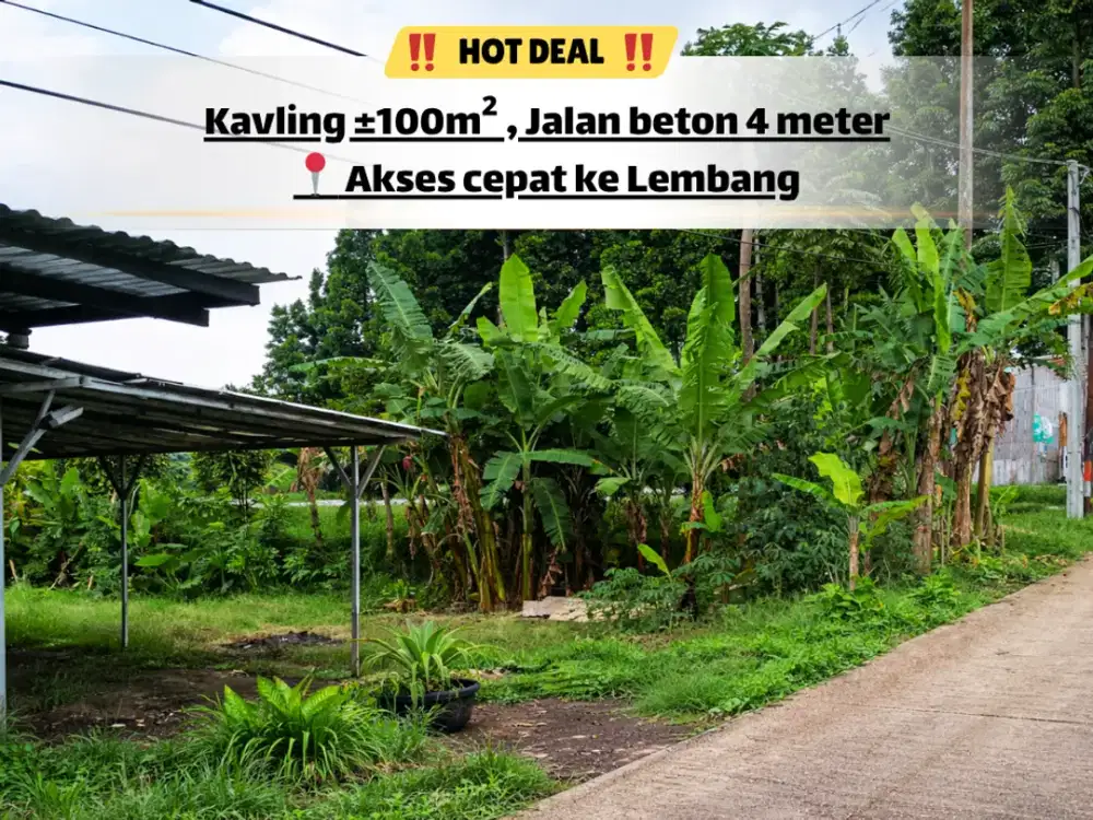 Tanah Bandung Barat Rasa Bandung Kota – Area Setiabudi