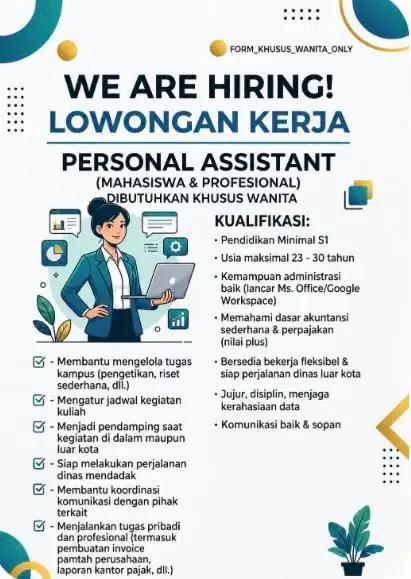loker Asisten Pribadi