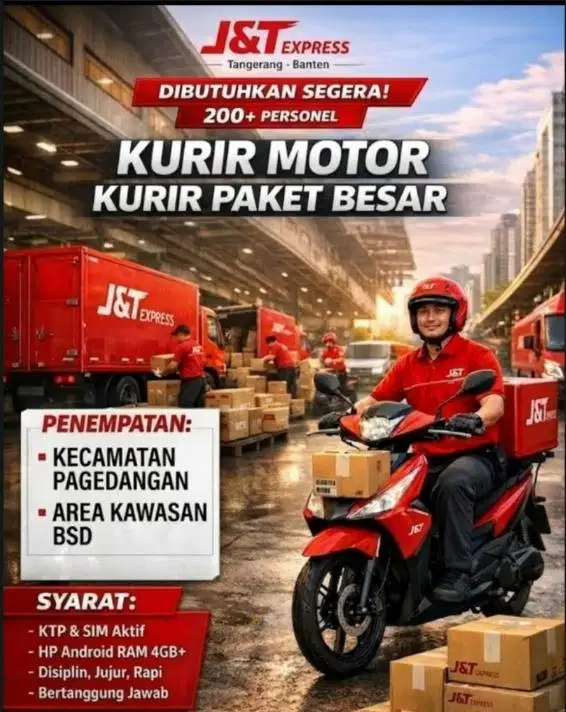 DI BUTUHKAN LOKER UNTUK SPRINTER/KURIR