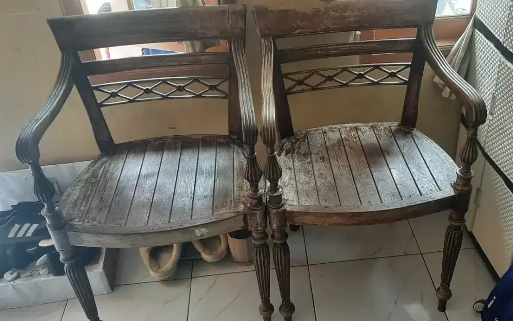 Kursi tamu kayu jati jadul