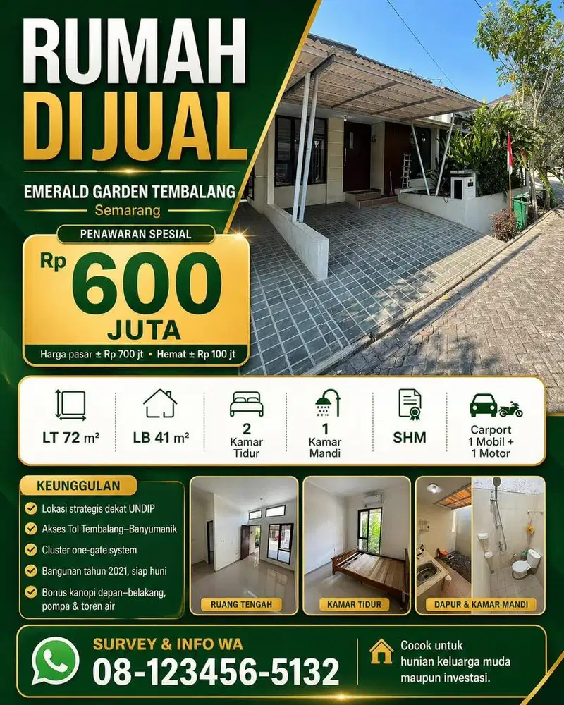 RUMAH EMERALD GARDEN TEMBALANG SEMARANG