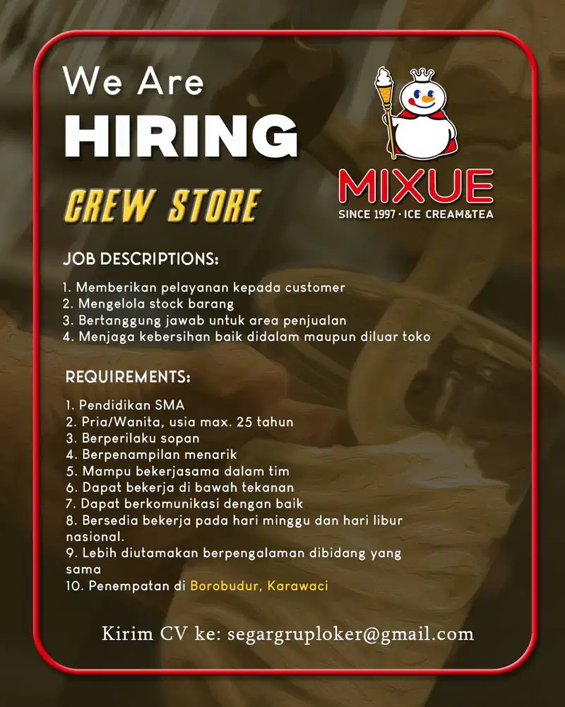 Crew Store Borobudur Karawaci