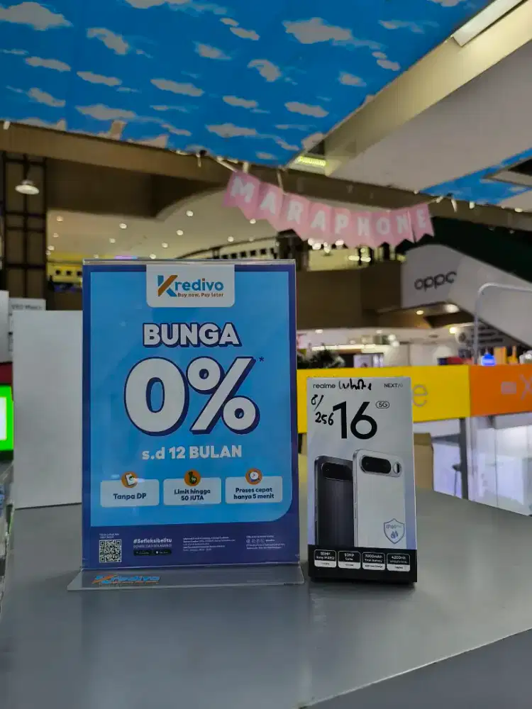 REALME 16 PROMO CICILAN BUNGA 0% BY KREDIVO