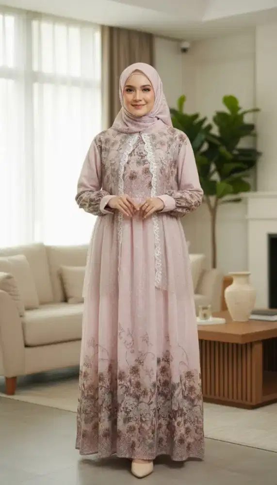 gamis rompi, gamis binor gamis mewah