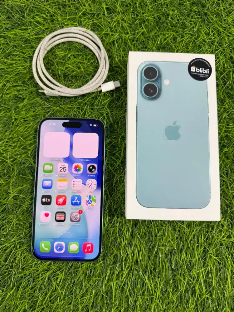 iPhone 16 256gb iBox teal garansi on