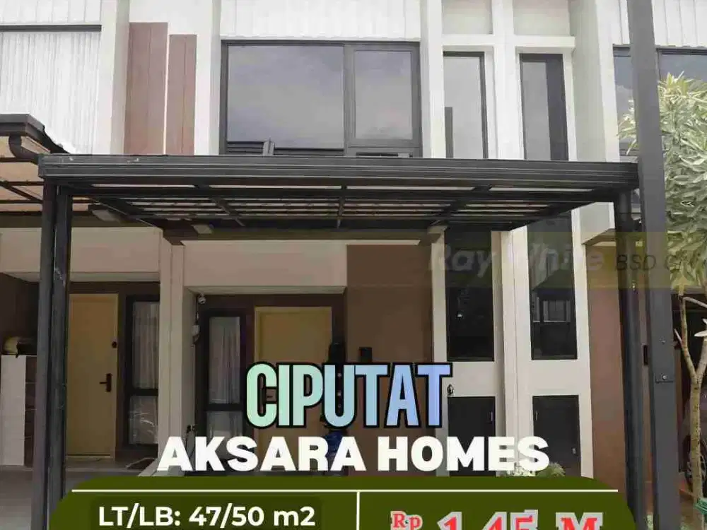 Rumah Minimalist di Aksara Homes CIPUTAT Tangsel