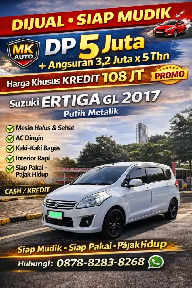 Ertiga M/T 2017  DP 5 JT Ccln  3 JT an