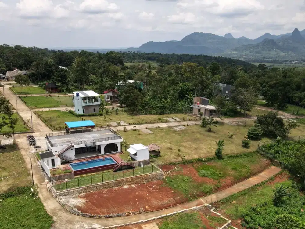 Tanah Siap bangun View Lepas Gunung Luas 1.450 Meter