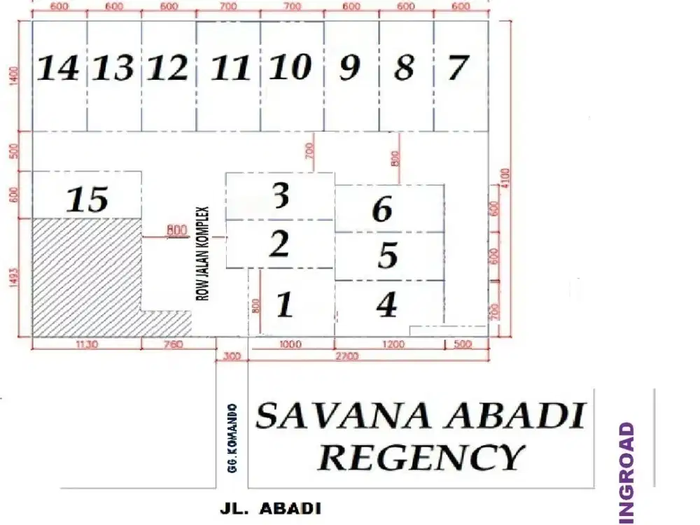 Dijual Murah Rumah Ready Dalam Komplek Abadi Ringroad Sunggal