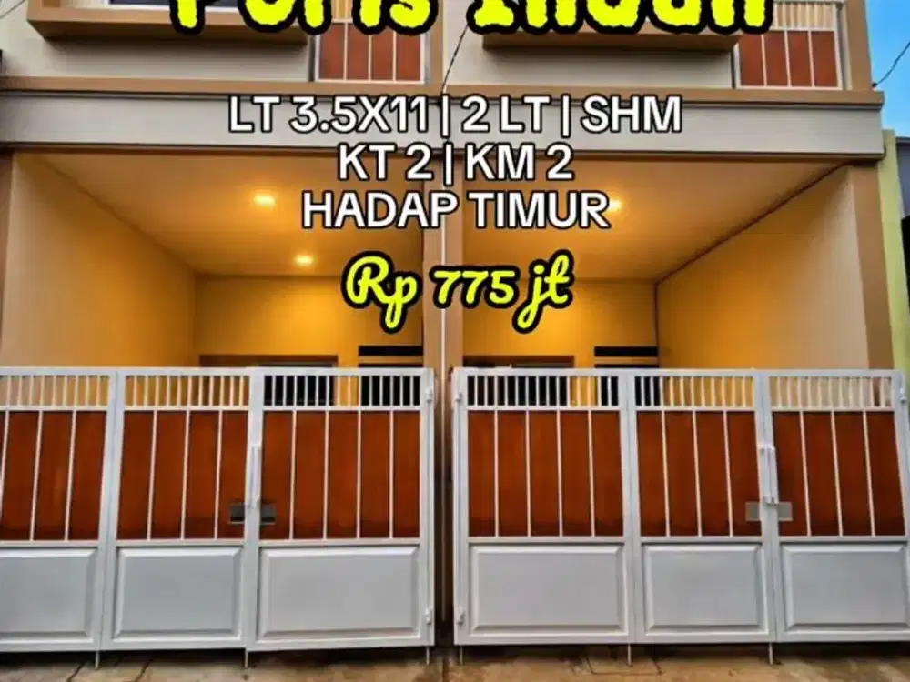 Wilson Rumah baru di poris indah hadap timur