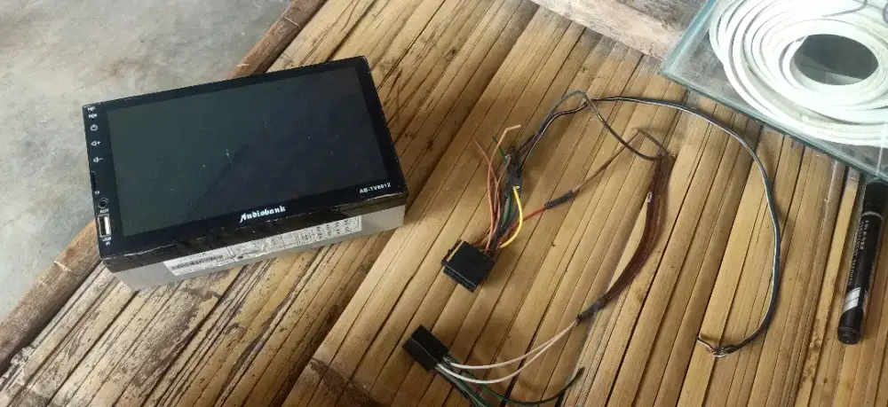 HEAD UNIT AUDIOBANK AB-TV6912 LENGKAP DENGAN KABELNYA