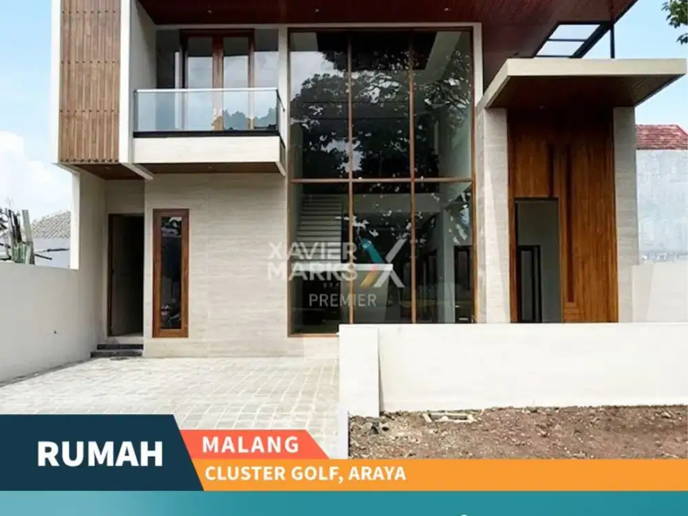 Rumah Modern Kondisi Baru Gress Di Cluster Golf, Kota Araya Malang
