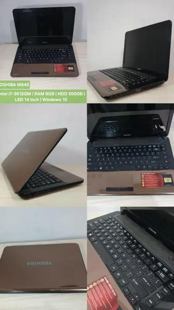 Toshiba intel core i7 RAM8GB