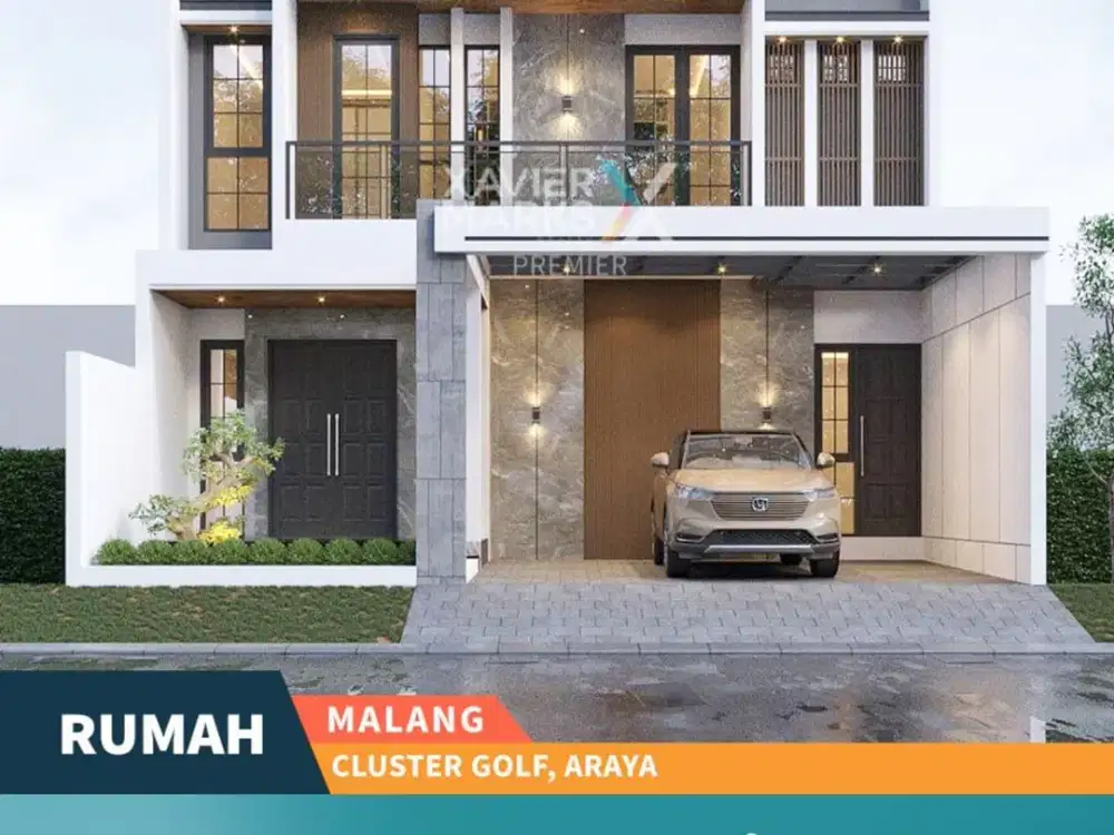 Rumah Modern Minimalis Di Cluster Golf, Kota Araya Malang