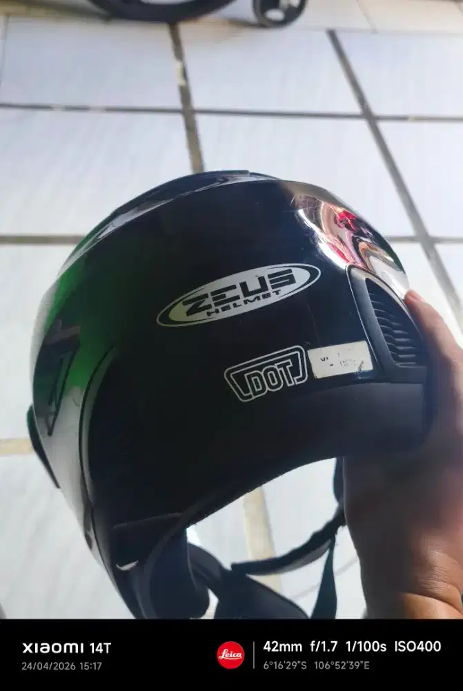 HELM ZEUS 611C BLACK GLOSY MULUS NOMINUS