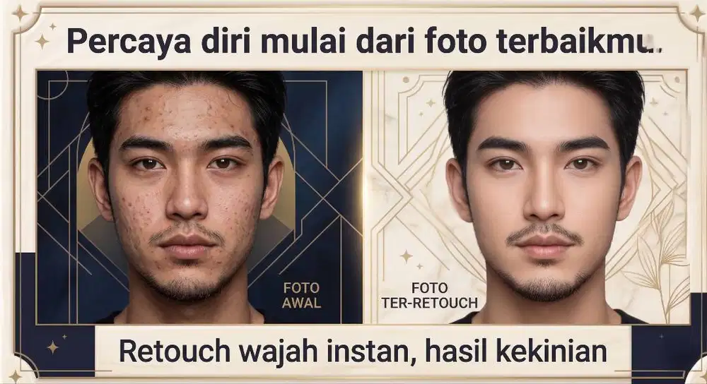 Jasa Edit Poto Retouch Wajah Natural, Hasil Profesional