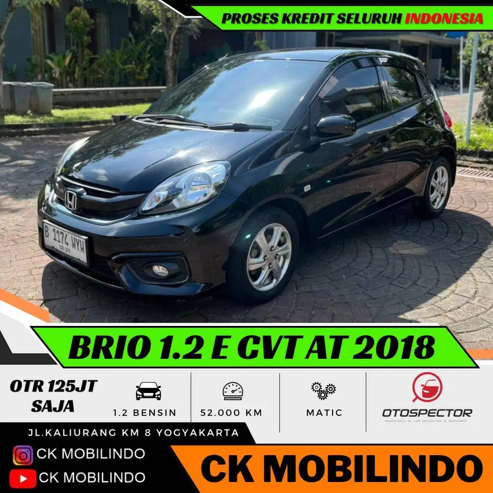 Honda Brio E CVT Matic 2018 ANTIK ISTIMEWA DP Minim Ignis
