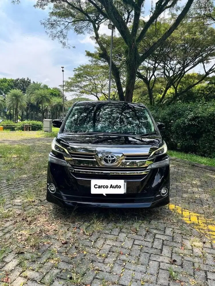 Toyota Vellfire 2.5L G 2017 Black On Black Record