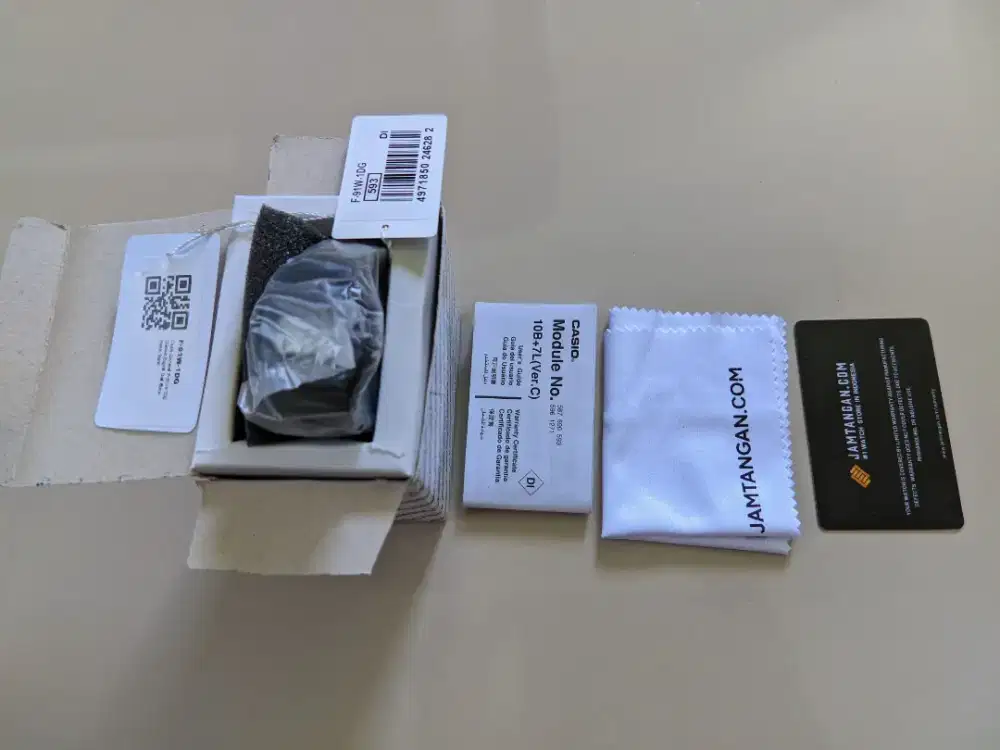 Jam tangan Casio F91W 1DG kondisi baru