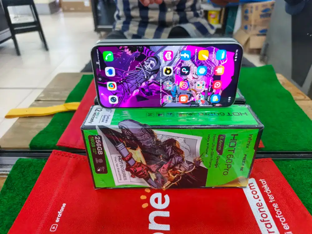 INFINIX HOT60 pro Ram 8/256 gb mulus no minus lengkap original