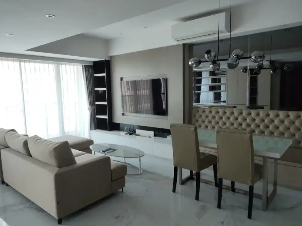 Sewa Unit 3 BR Furnish Apartmen Kensington Kelapa Gading Jakarta Utara