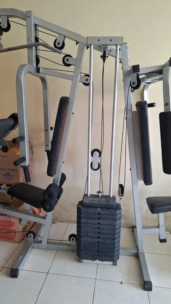 Jual Paket Treadmill merk AIBI GYM dan alat gym merk sunbanker