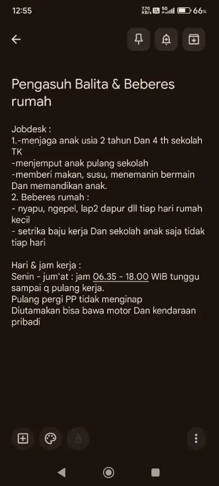 Pengasuh Balita & art