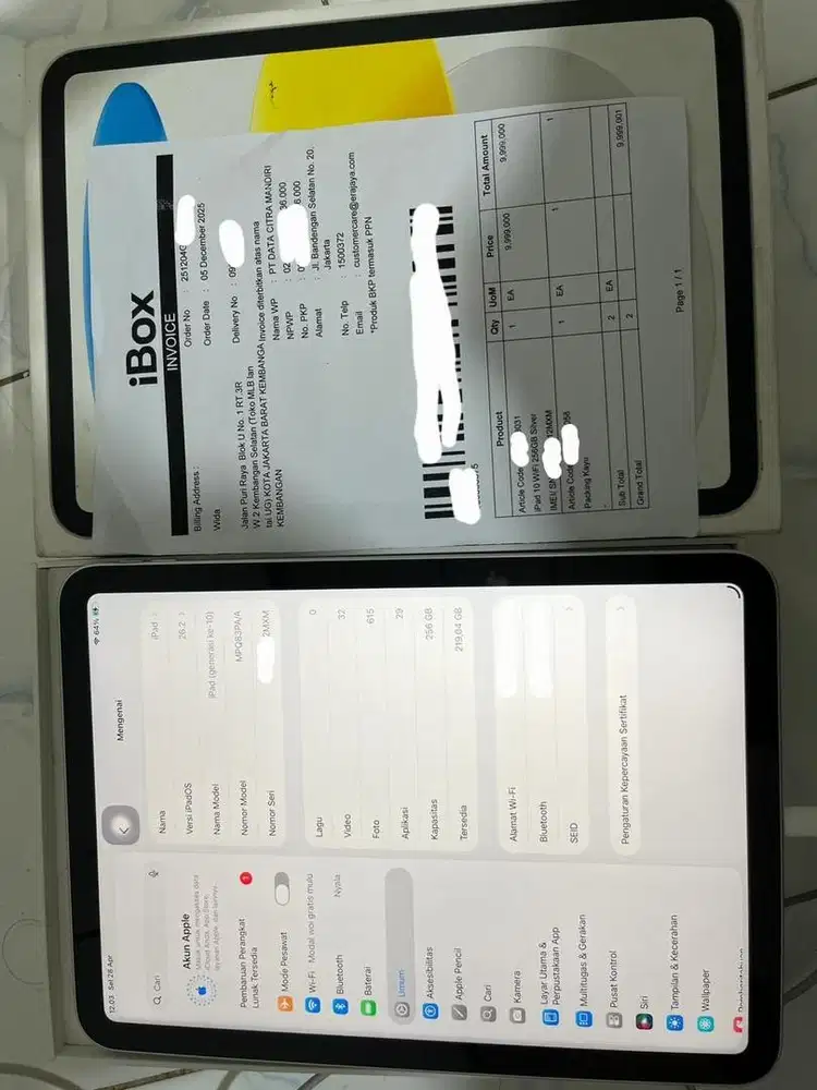 BU IPAD 10 256 IBOX