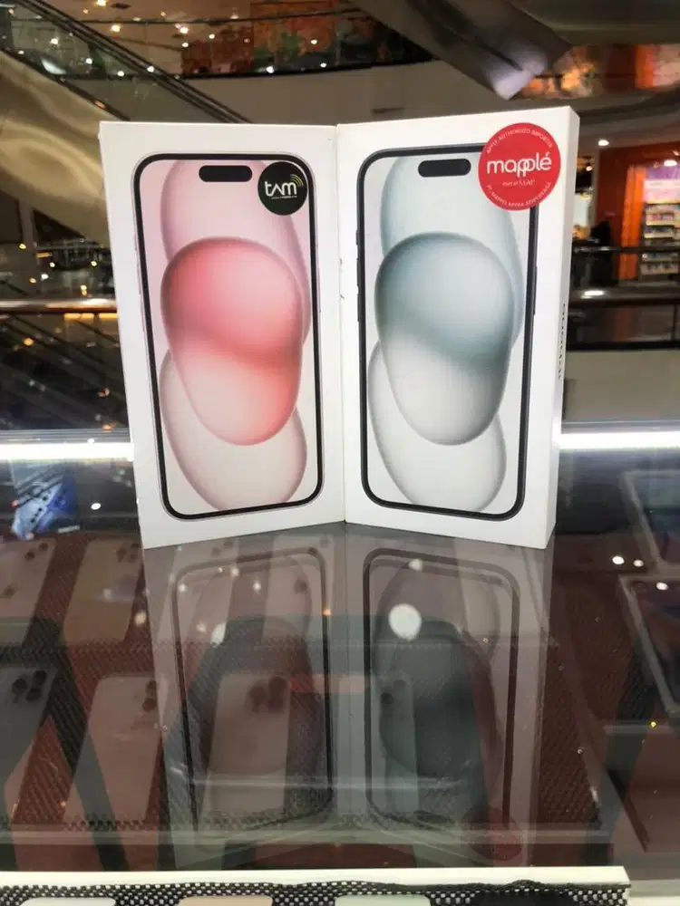 New iphone 15 128 pink & black resmi ibox
