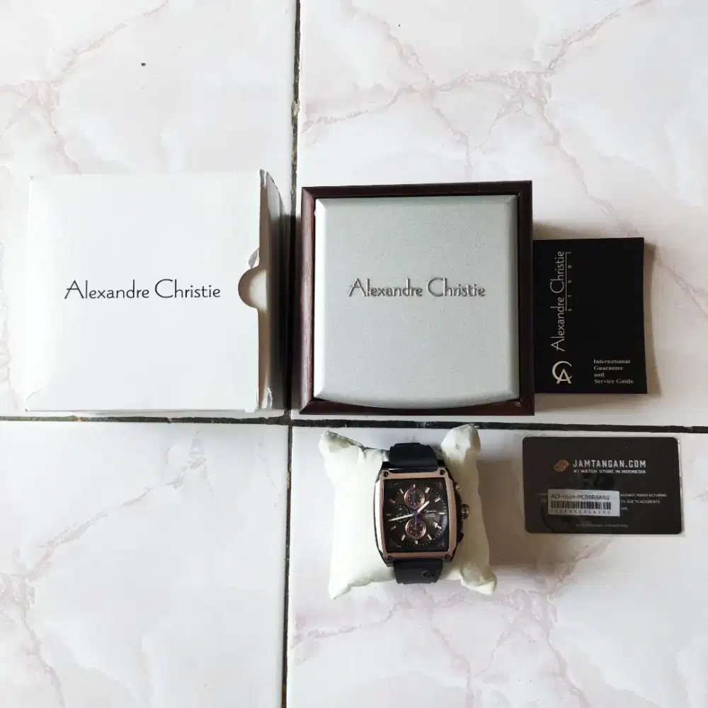 Jam Tangan Alexandre Christie Original Fullset