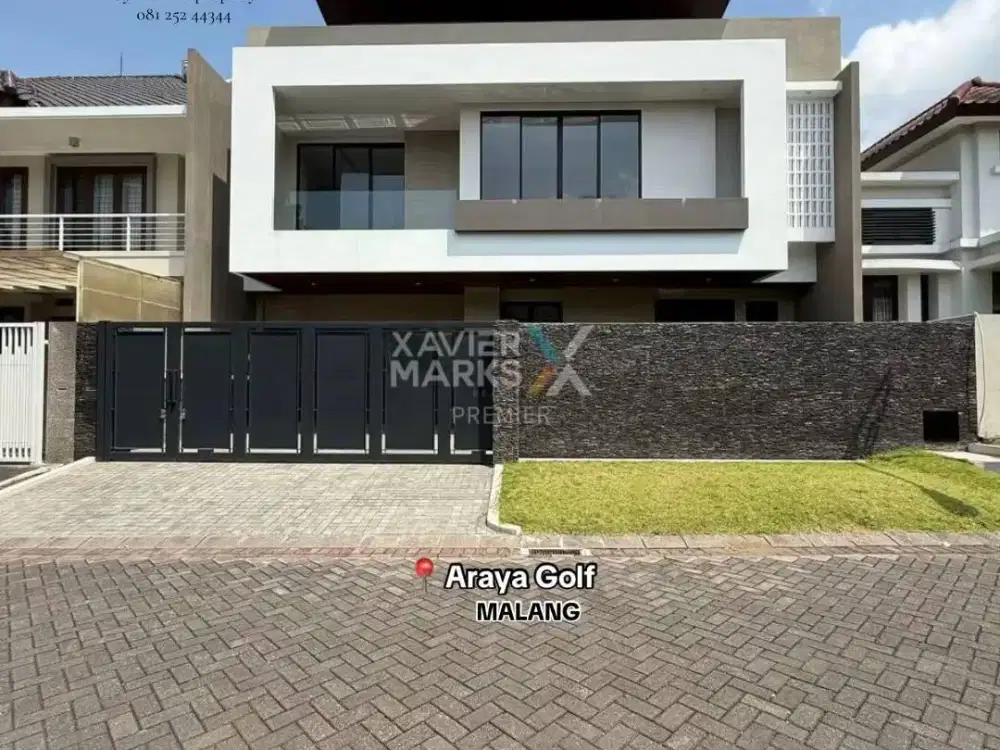 Rumah Baru Gress Design Modern Di Private Cluster Araya Golf, Blimbing Kota Malang