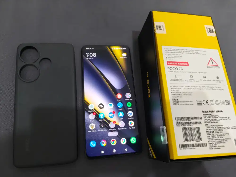 Xiaomi Poco F6 8/256 Fullset Resmi Mulus Normal Like New