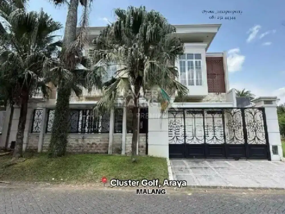 Rumah Design Modern Minimalis Di Mainroad Cluster Golf, Kota Araya Malang