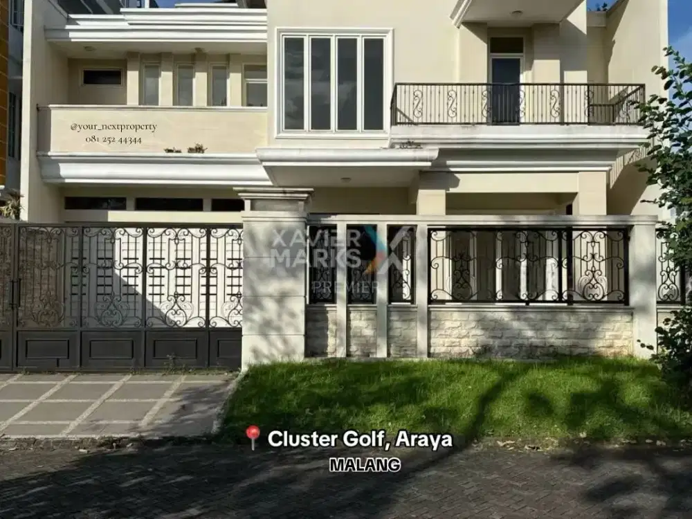 Rumah Design Modern Minimalis Di Cluster Golf, Kota Araya Malang