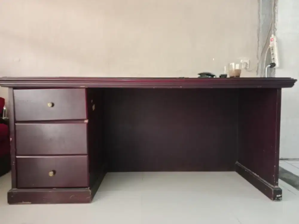 meja kantor meja direktur kayu jati