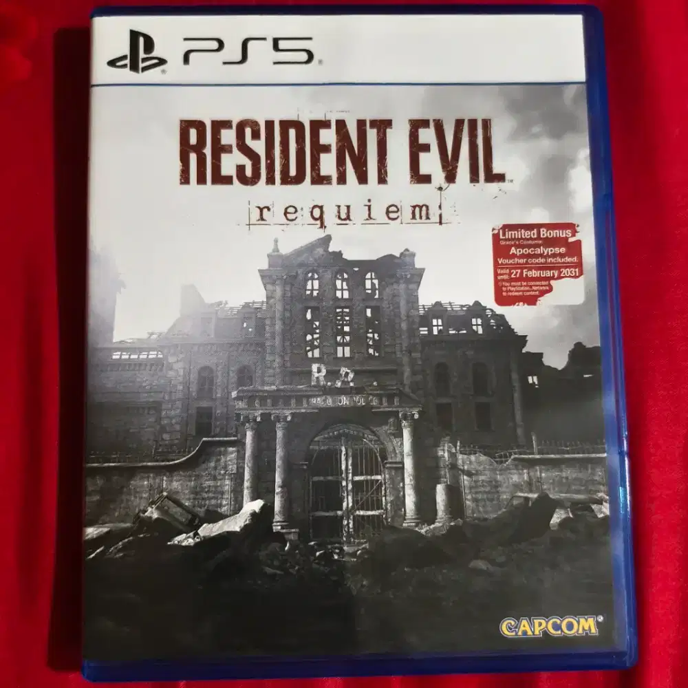 BD PS 5 Resident Evil Requiem , Like New Sempurna , Reedemcode Utuh