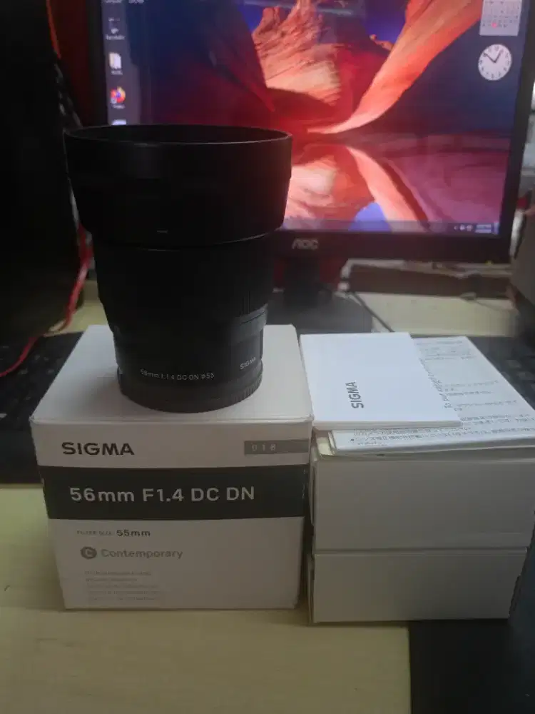 Lensa sigma 56mm F1,4 for Sony