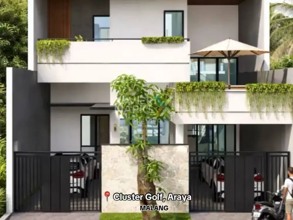 Rumah Design Tropical Modern Di Cluster Golf, Kota Araya Malang