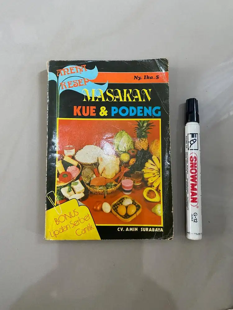 BUKU ANEKA RESEP MASAKAN KUE & PODENG –  PRELOVED
