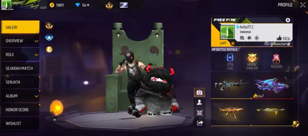 Akun ff keren sultan