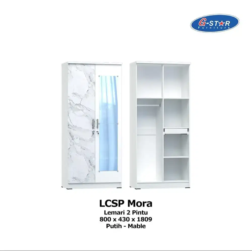 Lemari pakaian Lemari Baju 2 pintu